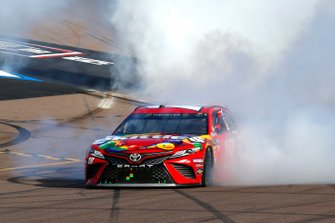 Race Winner, Kyle Busch, Joe Gibbs Racing, Toyota Camry SKITTLES