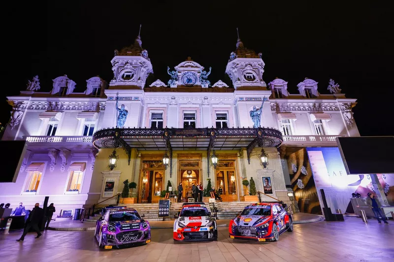 La présentation des WRC au Casino de Monaco