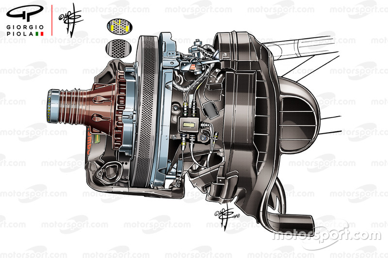 Disque de frein de la Ferrari SF71H