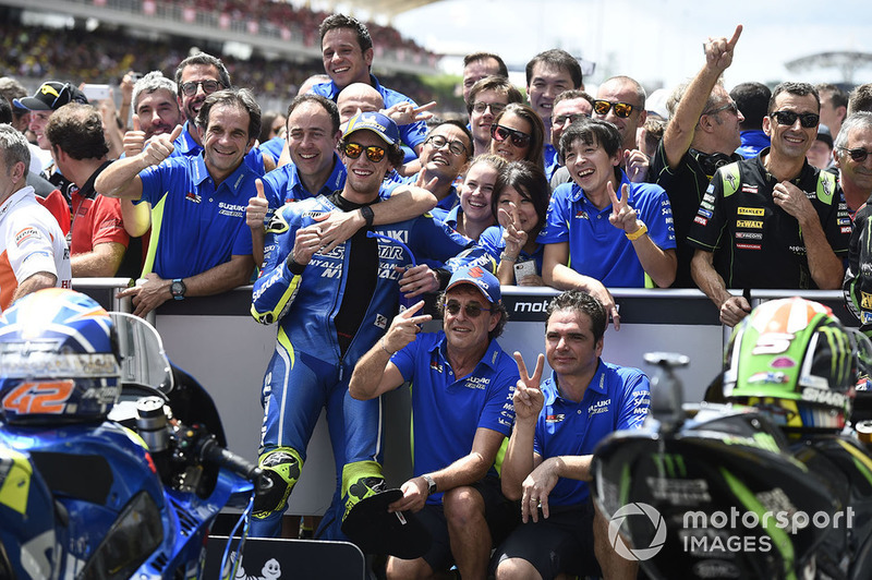 Il secondo classificato Alex Rins, Team Suzuki MotoGP