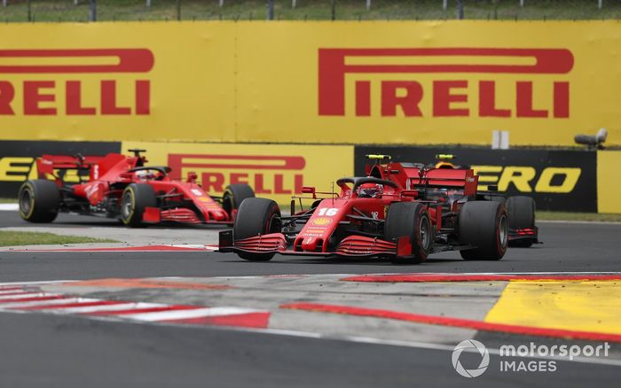 Charles Leclerc, Ferrari SF1000 Alex Albon, Red Bull Racing RB16, Sebastian Vettel, Ferrari SF1000 