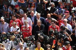 Maurizio Arrivabene, Ferrari-Teamchef, Sergio Marchionne, Ferrari-Präsident, Mattia Binotto, Ferrari