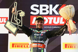 Podium: ganador, Jonathan Rea, Kawasaki Racing