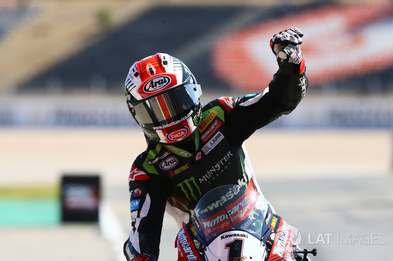 Le vainqueur, Jonathan Rea, Kawasaki Racing