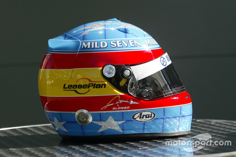 Helmet of Fernando Alonso, Renault F1 Team