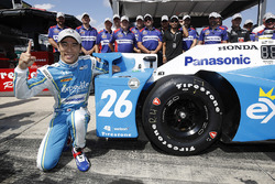 Le poleman Takuma Sato, Andretti Autosport Honda