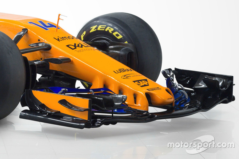 McLaren MCL33, dettaglio dell'ala anteriore