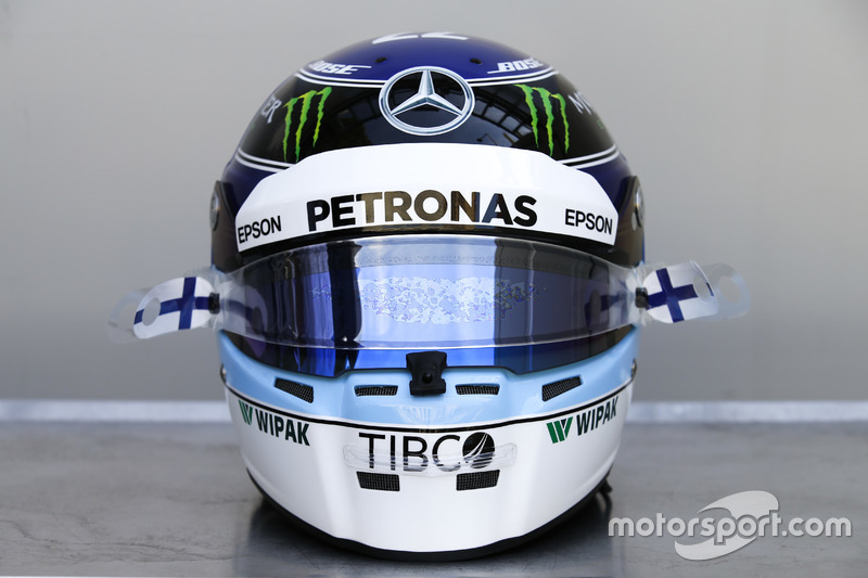 Special helmet for Monaco GP of Valtteri Bottas, Mercedes-AMG F1