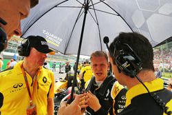 Kevin Magnussen, Renault Sport F1 Team en la parrilla