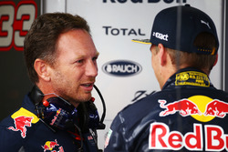 Christian Horner, Red Bull Racing, mit Max Verstappen, Red Bull Racing