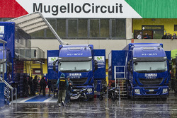 Regen im Fahrerlager von Mugello