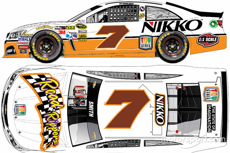 Throwback-Design von Regan Smith, Tommy Baldwin Racing, Chevrolet