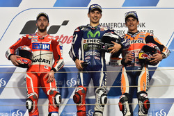 Podium: 1. Jorge Lorenzo, Movistar Yamaha MotoGP, Yamaha; 2. Andrea Dovizioso, Ducati Team, Ducati;