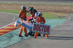Alex Lowes, Tech 3 Yamaha, Crash