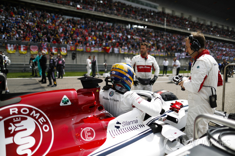 Marcus Ericsson, Sauber, in griglia