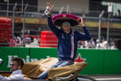 Esteban Ocon, Sahara Force India on the drivers parade
