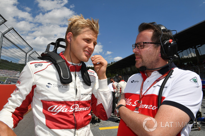 Marcus Ericsson, Sauber, in griglia