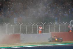 Crash of Max Verstappen Red Bull Racing RB14