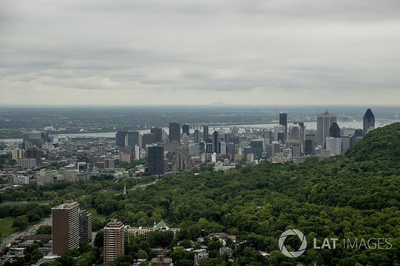 A scenic view of the Montreal skyline