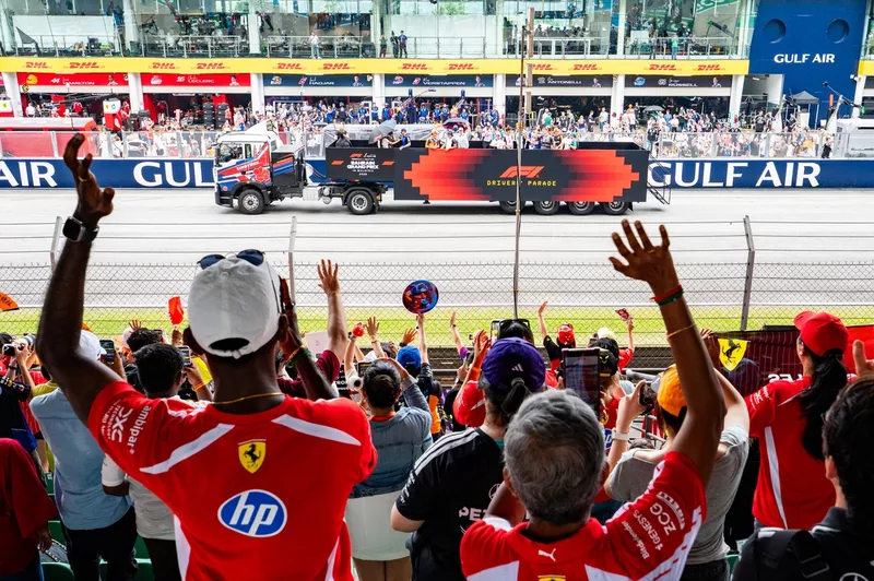 Ambiance de la parade des pilotes