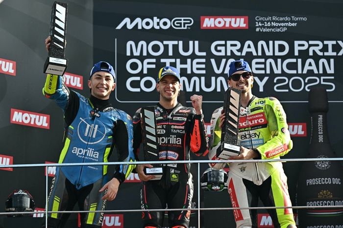 Raul Fernandez, Trackhouse Racing, Fabio Di Giannantonio, VR46 Racing Team, Marco Bezzecchi, Aprilia Racing