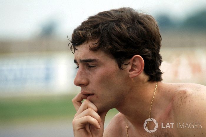 Ayrton Senna, refleja en su primera prueba de F1 en el Williams FW08C