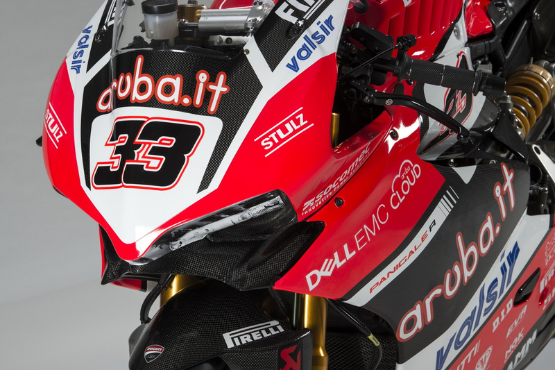 Detalle de la moto de Marco Melandri, Ducati Team