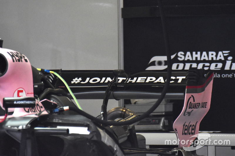 Aileron arrière de la Force India VJM10