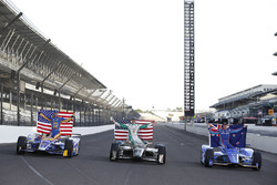 Pole, Scott Dixon, Chip Ganassi Racing Honda, segundo, Ed Carpenter, Ed Carpenter Racing Chevrolet,