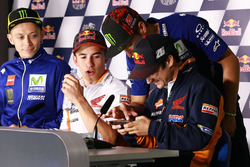 Valentino Rossi, Yamaha Factory Racing, Marc Marquez, Repsol Honda Team, Maverick Viñales, Yamaha Factory Racing, Dani Pedrosa, Repsol Honda Team