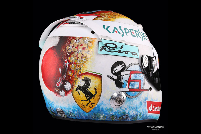 Helmet of Sebastian Vettel, Ferrari