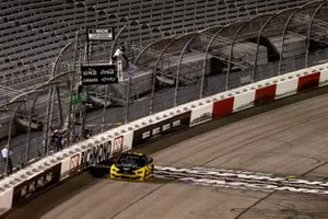 Race winner Brad Keselowski, Team Penske, Ford Mustang