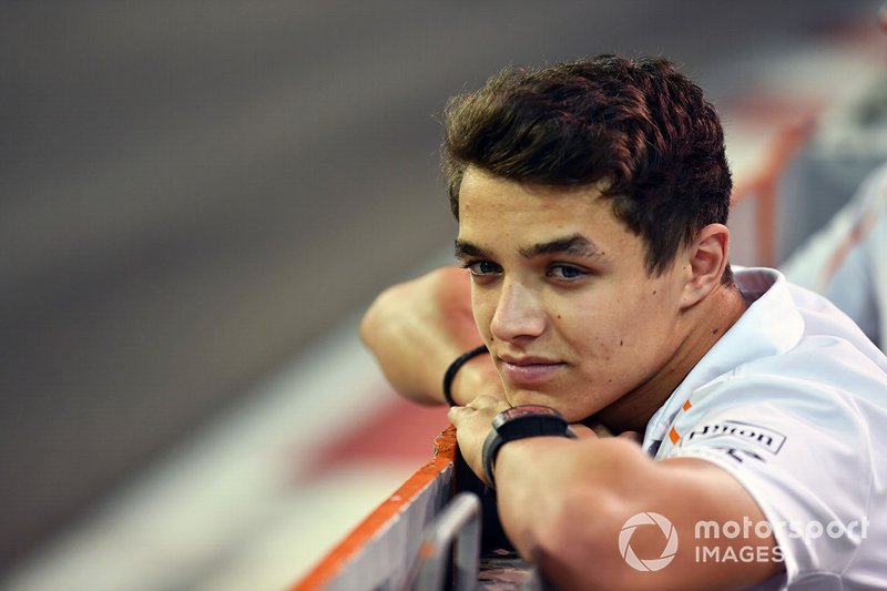 Lando Norris, 19 años, el más joven de la parrilla