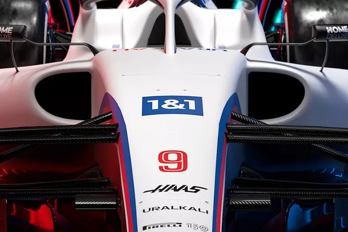Detalle del Haas VF-22
