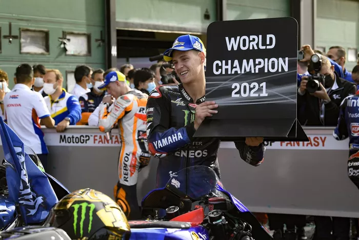 El campeón del mundo Fabio Quartararo, Yamaha Factory Racing