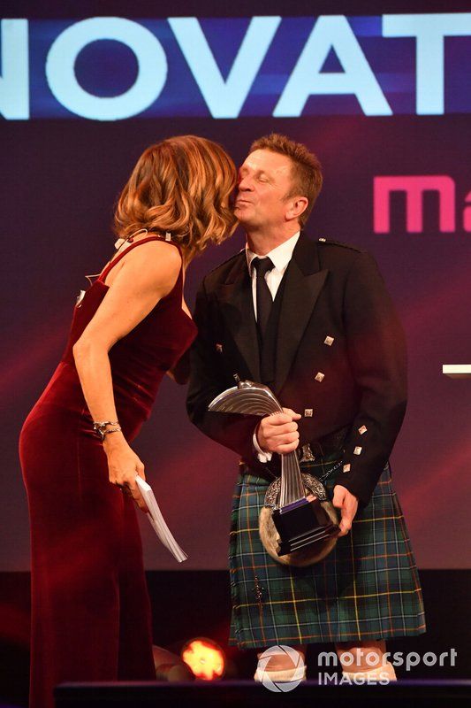 Allan McNish con Natalie Pinkham, Sky TV