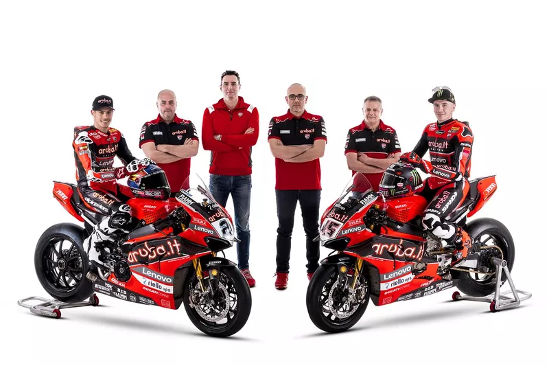 Michael Ruben Rinaldi, Aruba.It Racing - Ducati, Scott Redding, Aruba.It Racing - Ducati with the team