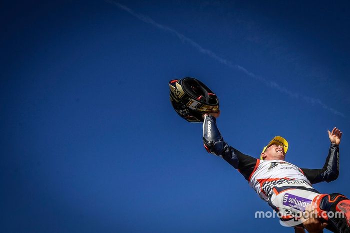 El campeón del mundo de Moto3, Albert Arenas, Aspar Team