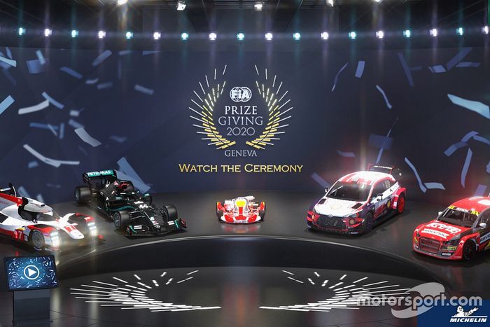 Ceremonia de entrega de premios de la FIA, coches