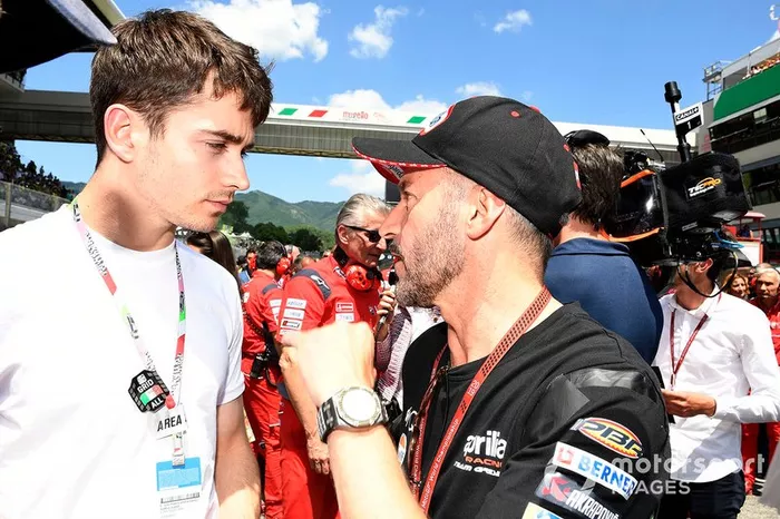 Charles Leclerc, Ferrari con Max Biaggi