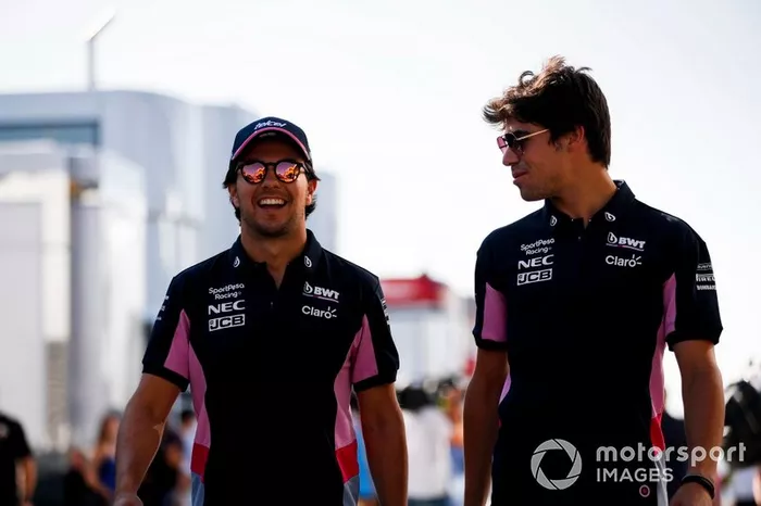 Sergio Perez, Racing Point y Lance Stroll, Racing Point