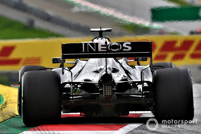 Detalle del difusor del Mercedes F1 W11