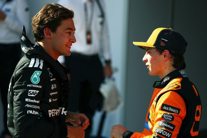 Oscar Piastri, McLaren, George Russell, Mercedes