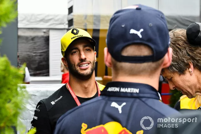 Daniel Ricciardo, Renault F1 Team y Max Verstappen, Red Bull Racing 