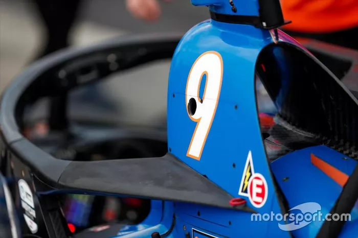 Scott Dixon, Chip Ganassi Racing Honda con l'aeroscreen
