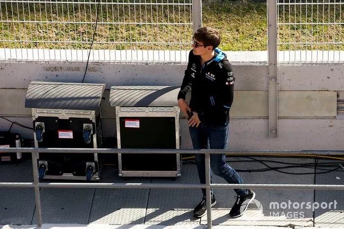 George Russell, Williams, al muretto box