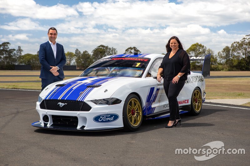 Supercars CEO Sean Seamer and Ford Australia and New Zealand President and CEO Kay Hart