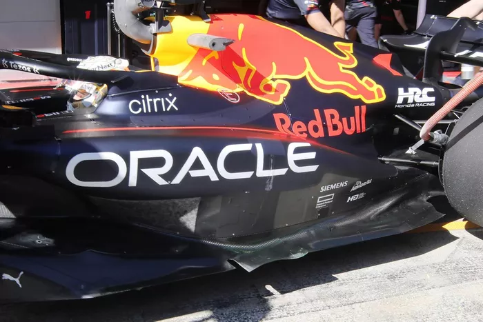 Red Bull Racing RB18 sidepods detail