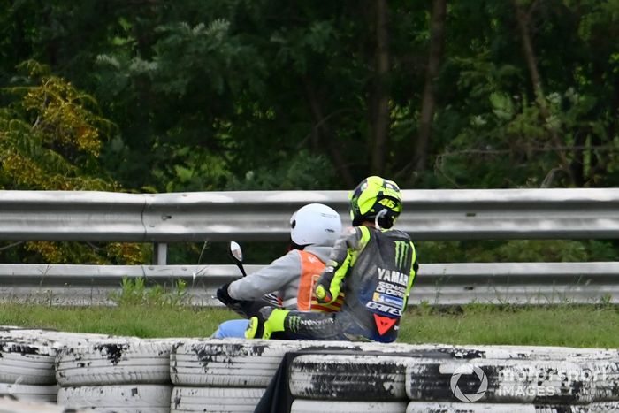 Valentino Rossi, Yamaha Factory Racing después de su caída