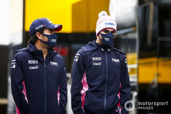 Sergio Pérez, Racing Point y Lance Stroll, Racing Point
